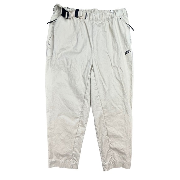 Nike Tech Pack Woven Utility Cargo Pants Men M Mosswood Beige Magnetic Belt